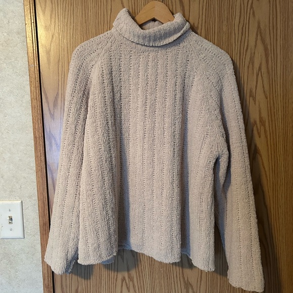 Jessica Cream Chenille Cowl Neck Sweater Size 18 - Picture 2 of 9